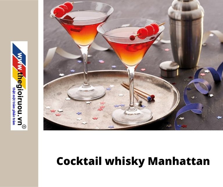 Cocktail whisky Manhattan