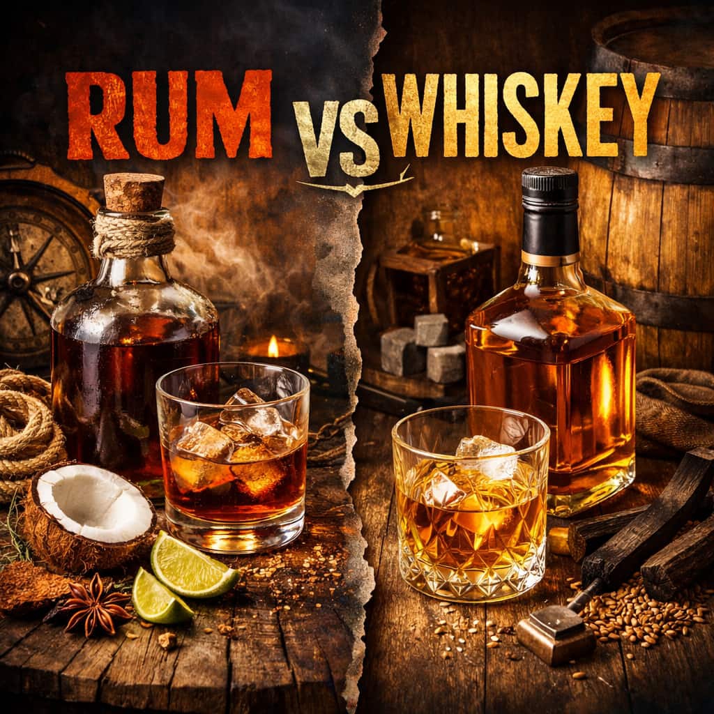 Rum Và Whiskey: So Sánh Chi Tiết Hai “Ông Lớn” Rượu Mạnh Phổ Biến Nhất
