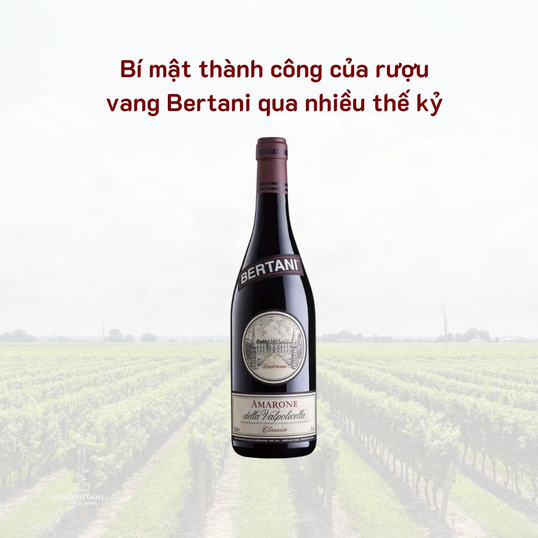 Bí mật thành công của rượu vang Bertani qua nhiều thế kỷ