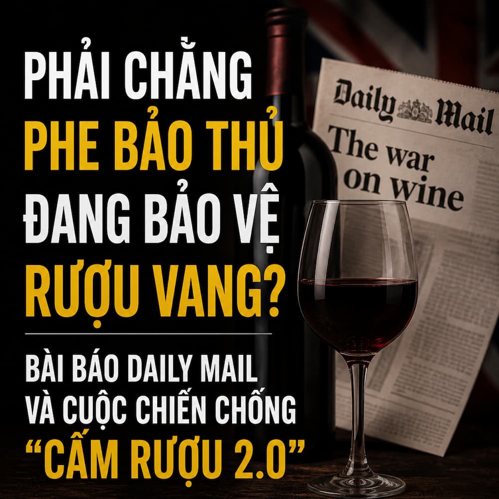 Phải Chăng Phe Bảo Thủ Đang Bảo Vệ Rượu Vang? Bài Báo Daily Mail Và Cuộc Chiến Chống “Cấm Rượu 2.0