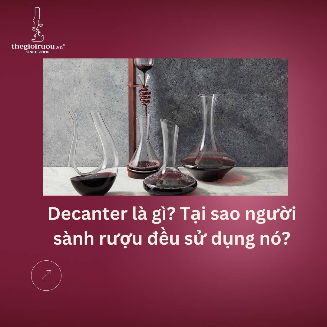 Decanter là gì? Tại sao người sành rượu đều sử dụng nó?