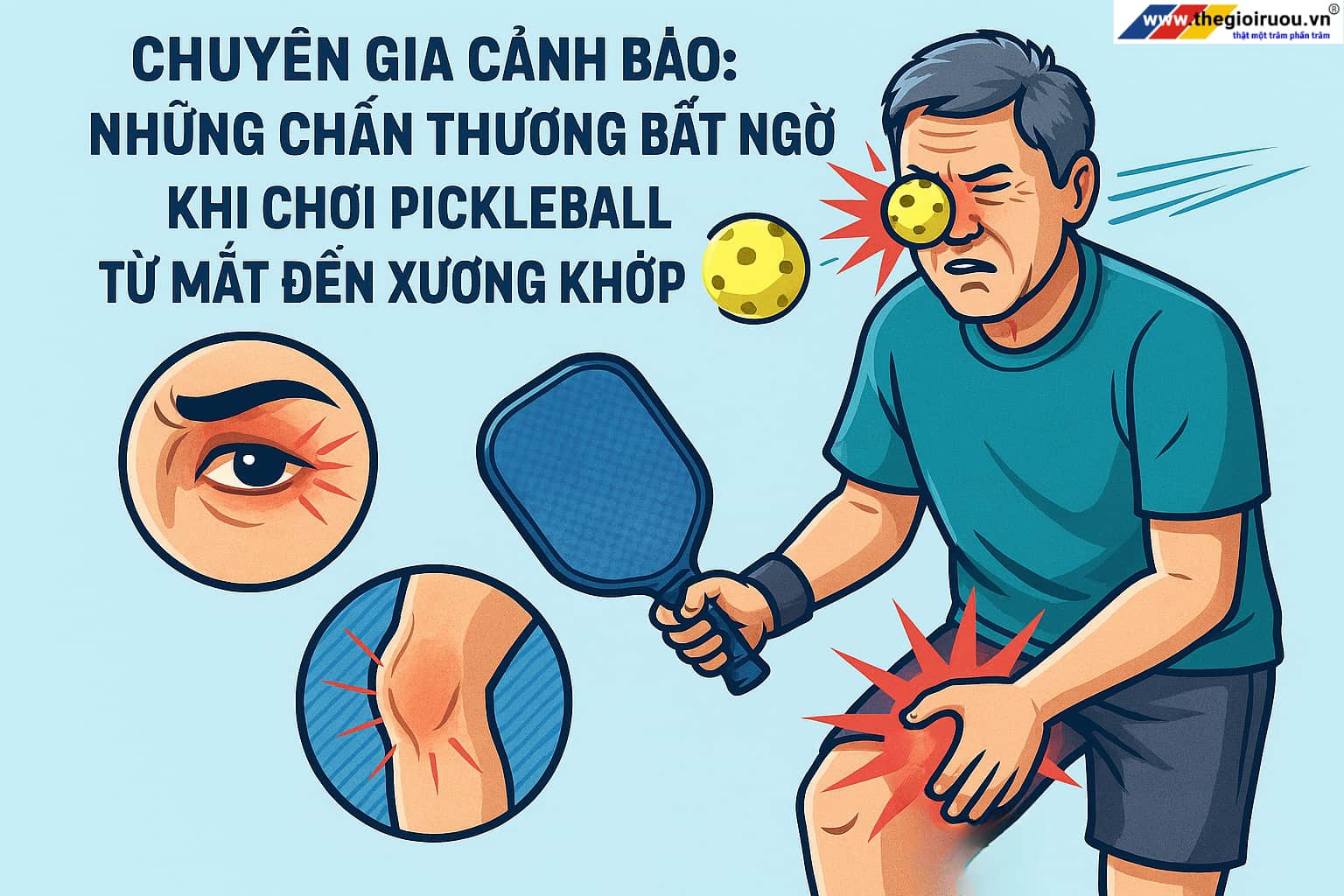 Chuyên Gia Cảnh Báo: Những Chấn Thương Bất Ngờ Khi Chơi Pickleball Từ Mắt Đến Xương Khớp
