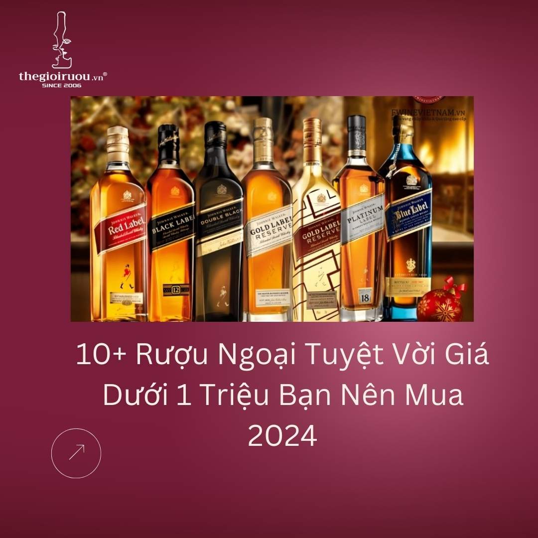 10+ Rượu Ngoại Tuyệt Vời Giá Dưới 1 Triệu Bạn Nên Mua 2024