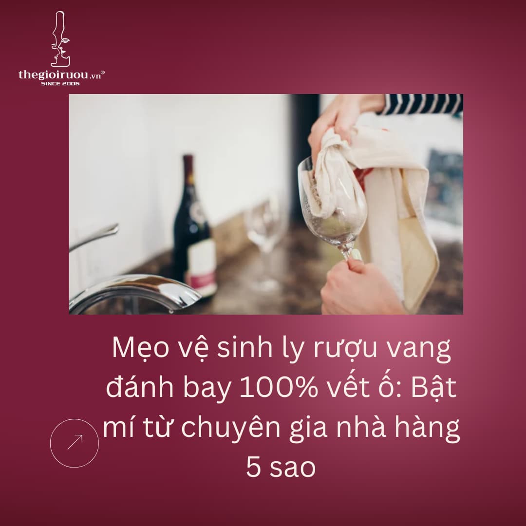 Mẹo vệ sinh ly rượu vang đánh bay 100% vết ố: Bật mí từ chuyên gia nhà hàng 5 sao