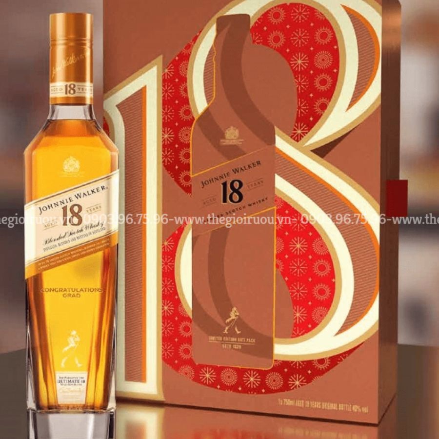 Johnnie Walker 18 Năm - Hộp Quà Tết 2022